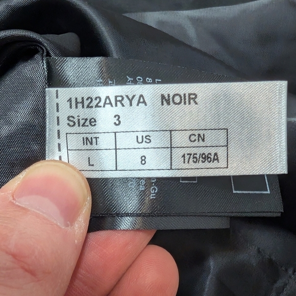 ba&sh Arya Blazer Button Dress (Women's size 8 US) Black Cupro NWT - Picture 14 of 16